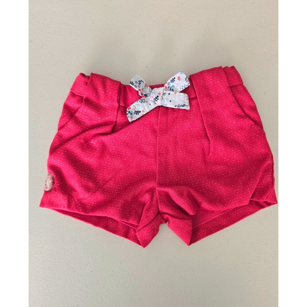 EUC Sergent Major Red Shorts with Shimmer Details, Size 3Y